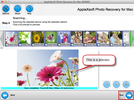 scan your photos from image file