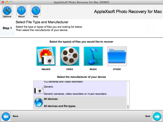 applexsoft photo recovery for mac